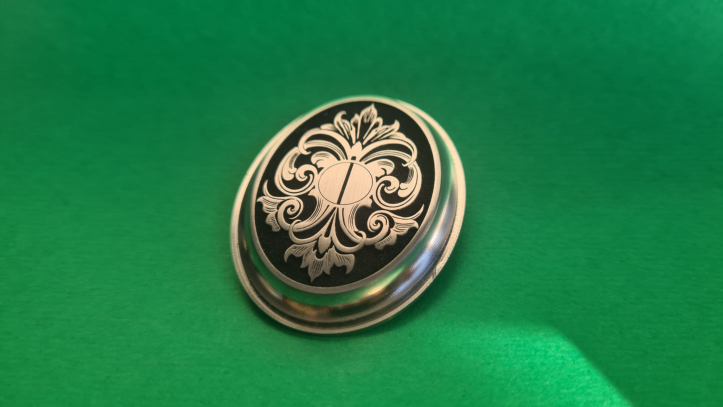 Custom engraved rifle grip cap