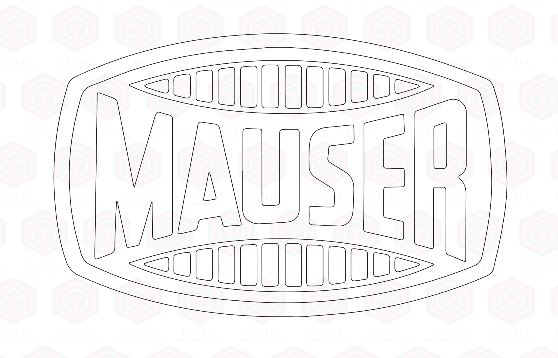Mauser logo fiber laser