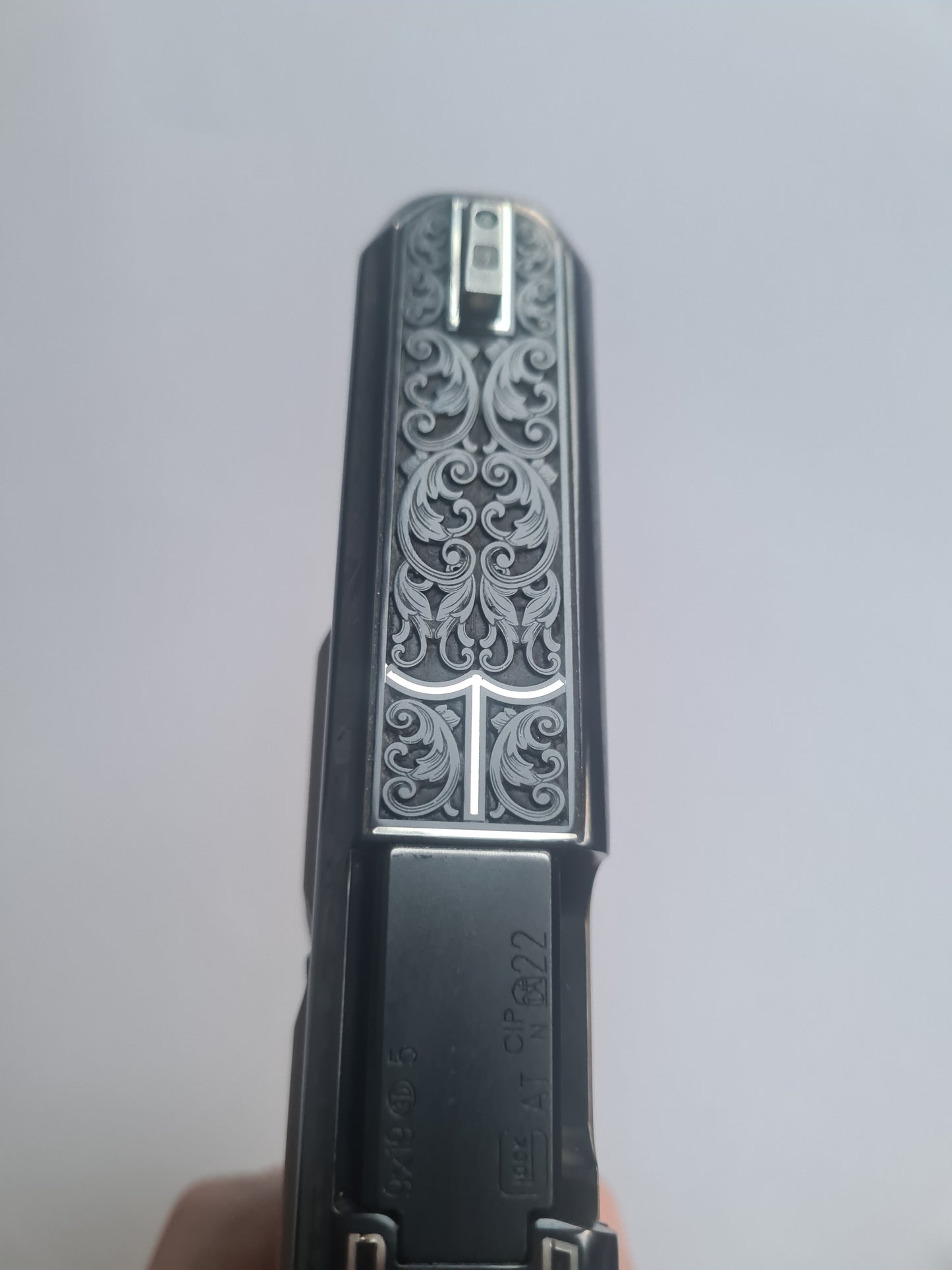 glock silver wire inlay