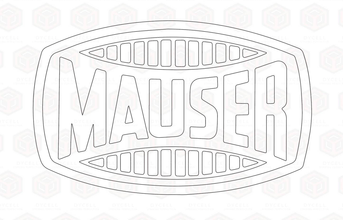 Mauser logo fiber laser