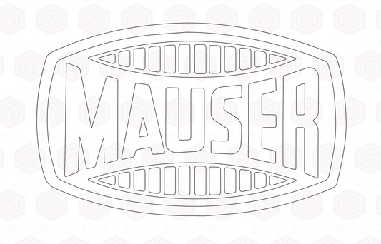 Mauser logo fiber laser